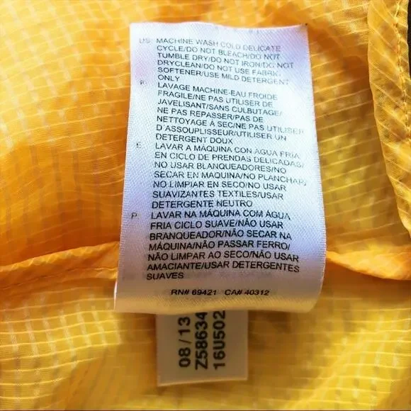 REEBOK x CROSSFIT The Clock Is Watching Lightweight Windbreaker Jacket Yellow M - Picture 11 of 11